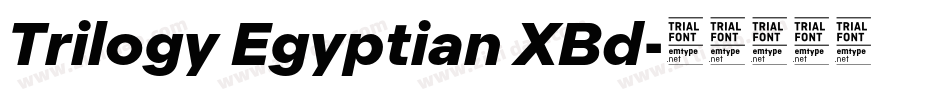 Trilogy Egyptian XBd字体转换